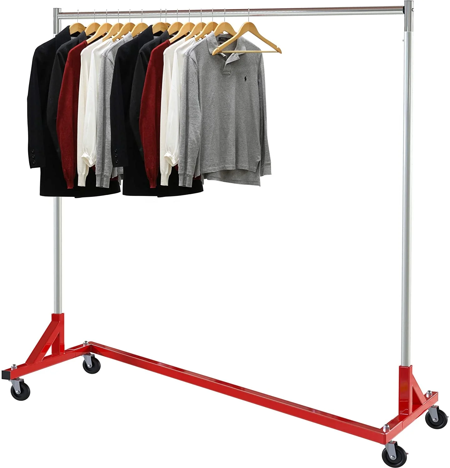 grade z-base garment rack,heavy duty clothes z rack clothing