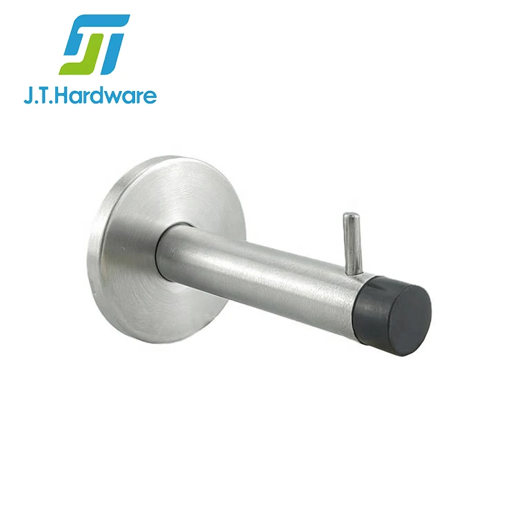 Stainless Steel Wooden Door Stop Public Toilet Cubicle Single Door Stopper With Hook - Buy Door ...