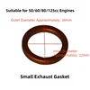 Small exhaust gasket, 100 pieces
