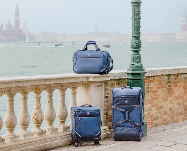 Travel Expandable Rolling Upright Luggage Bag Ocean Blue Checkedmedium 20inch Buy Travel