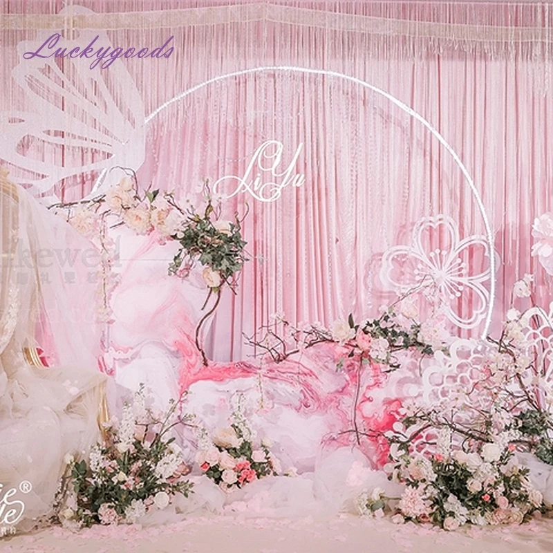 LDJ1115, металлическая декорация для свадебного банкета