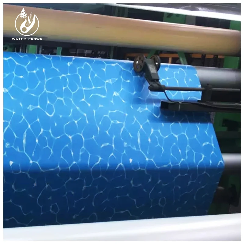 product cuttable pool liner film roll thickened mosaic water ripple pattern anti slip and waterproof membrane easy to install-6