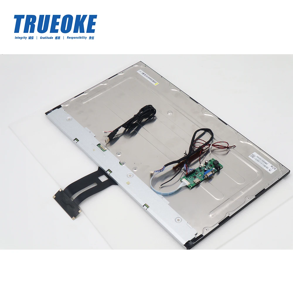 TRUEOKE Factory IP65 Waterproof Multiple Touch Screen 27 inch High Brightness Touch Points LCD Touch Monitor Display Module