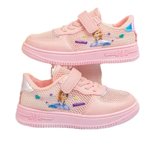 2026 Spring Mesh Breathable Slip Resistant Sports Shoes Soft Soled Lightweight Casual Shoes for Girls