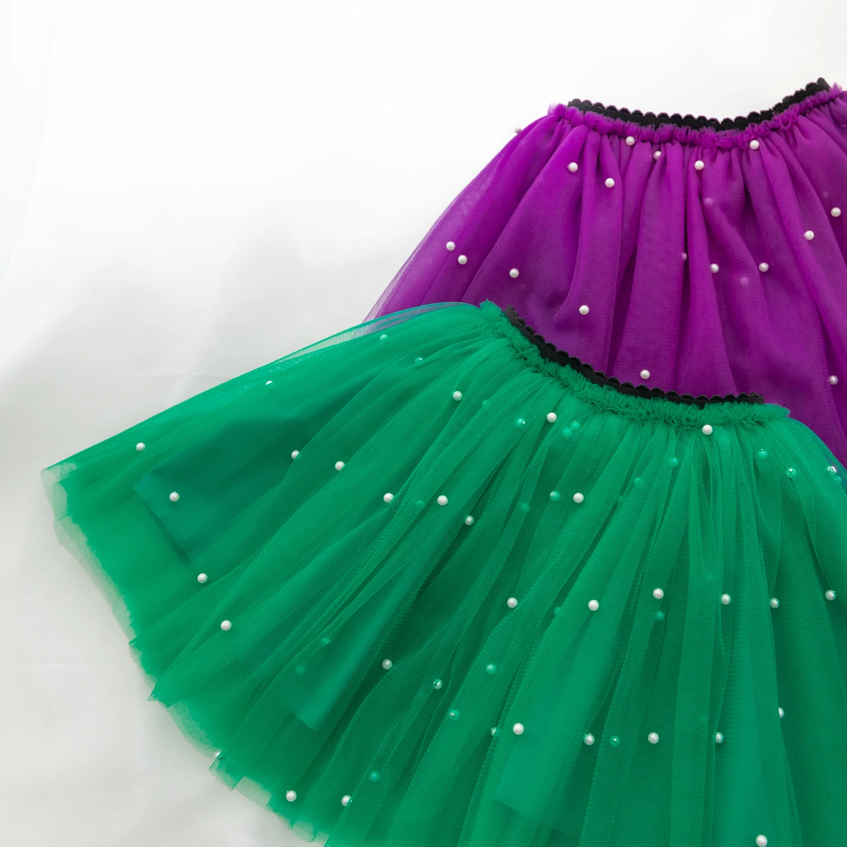 Boutique Green Tutu Skirt Purple Net Skirt Tulle Girls Kids Mesh Skirt