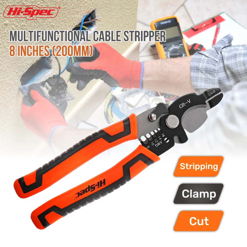 1pc Multifunction Electrician Installation Tool Wire Cable Stripper ...