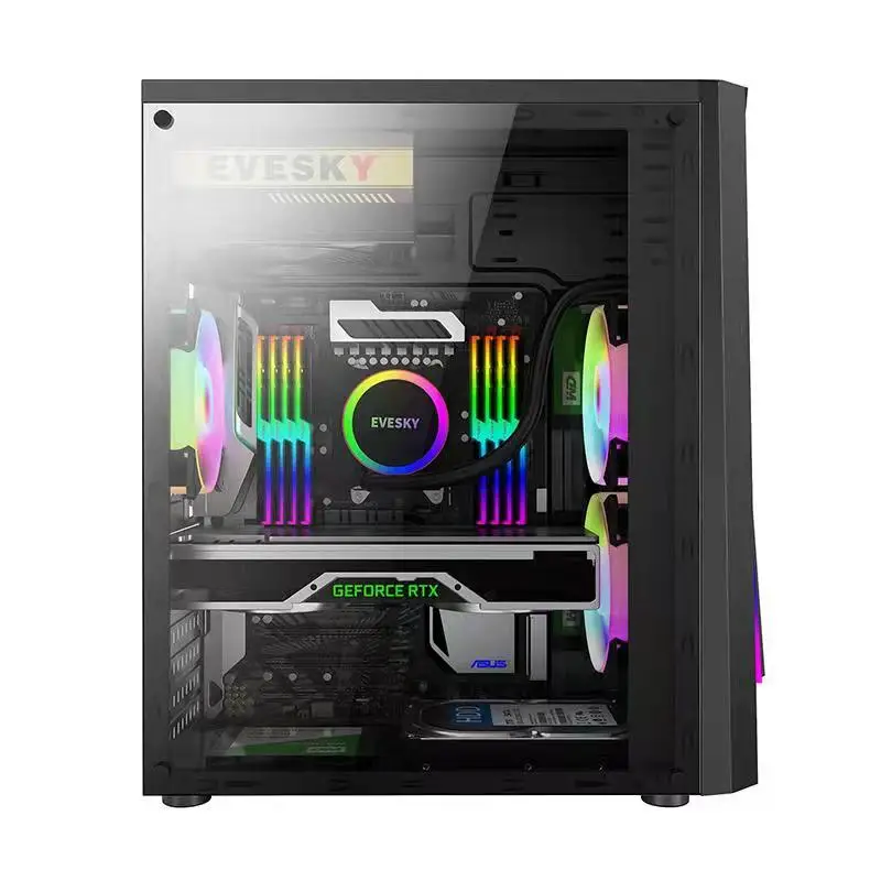 Game Desktop Host Popular I3 I5 I7 Computer Full Set 32GB RAM 1TB SSD RTX 2060 3060 4080 Gpu Home Office Gaming Pc Desktop