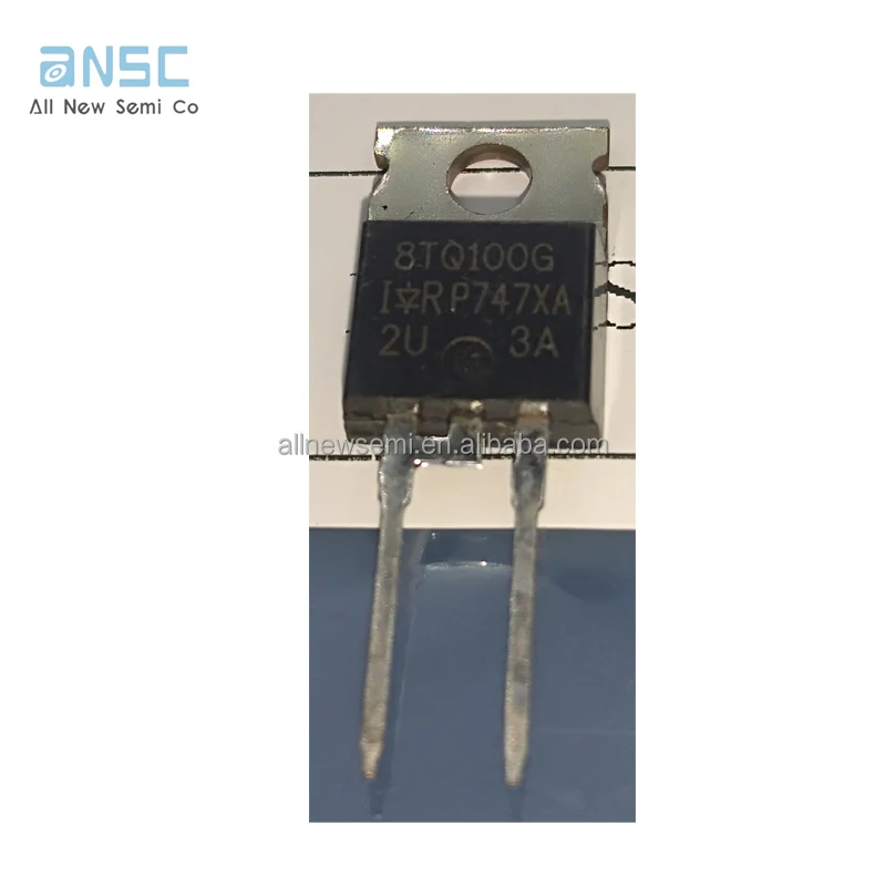 You can contact me for the best price Original 8TQ100 DIODE SCHOTTKY 100V 8A TO220AC Through Hole TO-220AC Hot sale Original