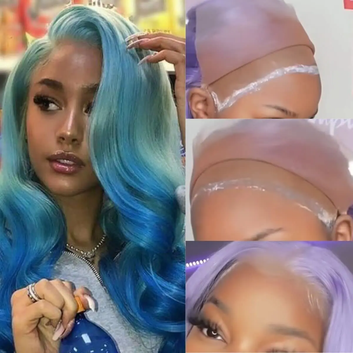 Custom Wig Install Boxes Private Label Waterproof Hair Tint Spray Lace