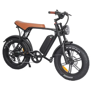 2025 New Design 48v 15AH Electric Mountain Bike Fat Bicycle Big Tire 7 Speed Street City Road Lithium Battery Power E Bikes Sale