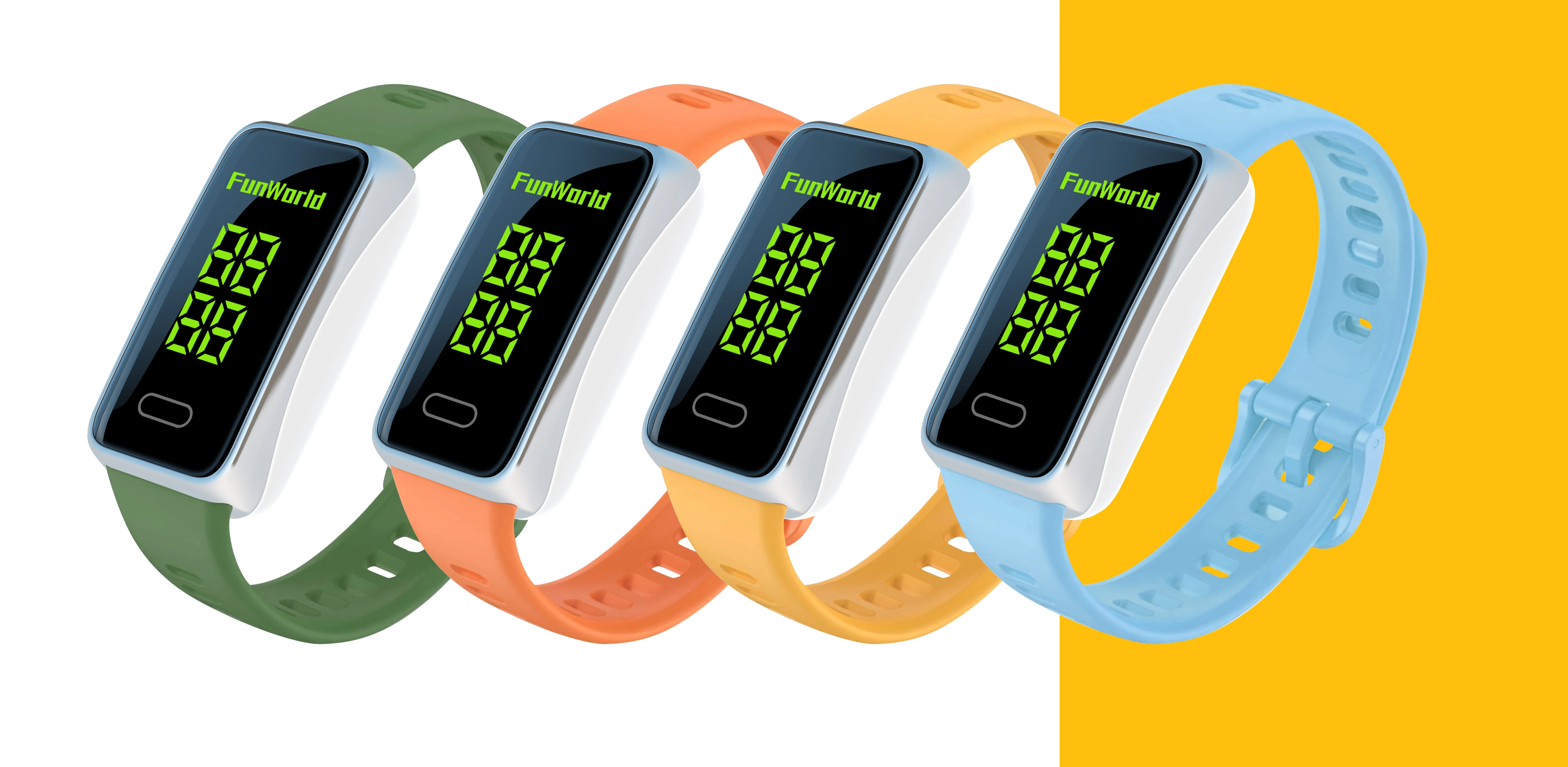 Flashing Light Vibration Alert Timer Watch Playground Amusement Park Membership Wristband Time Display/Identification supplier