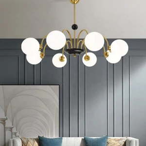 Hanging Lamp Nordic Modern Round Led Luxury Kitchen Bedroom Art Design Glass Ball Nordic Pendant Light