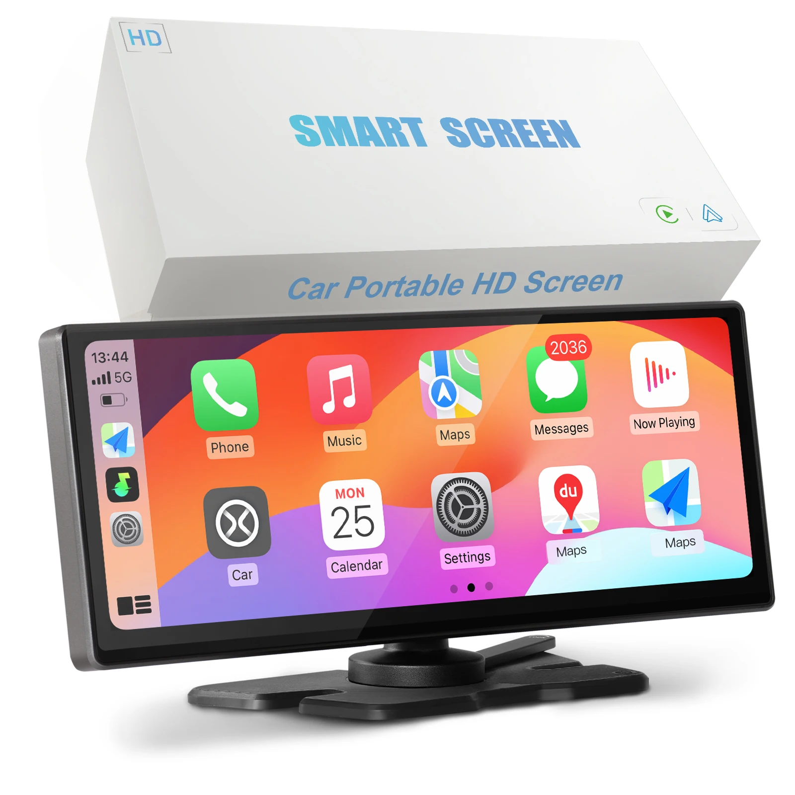 CARABC Wireless Portable CarPlay Screen Display 8.8 Inch HD