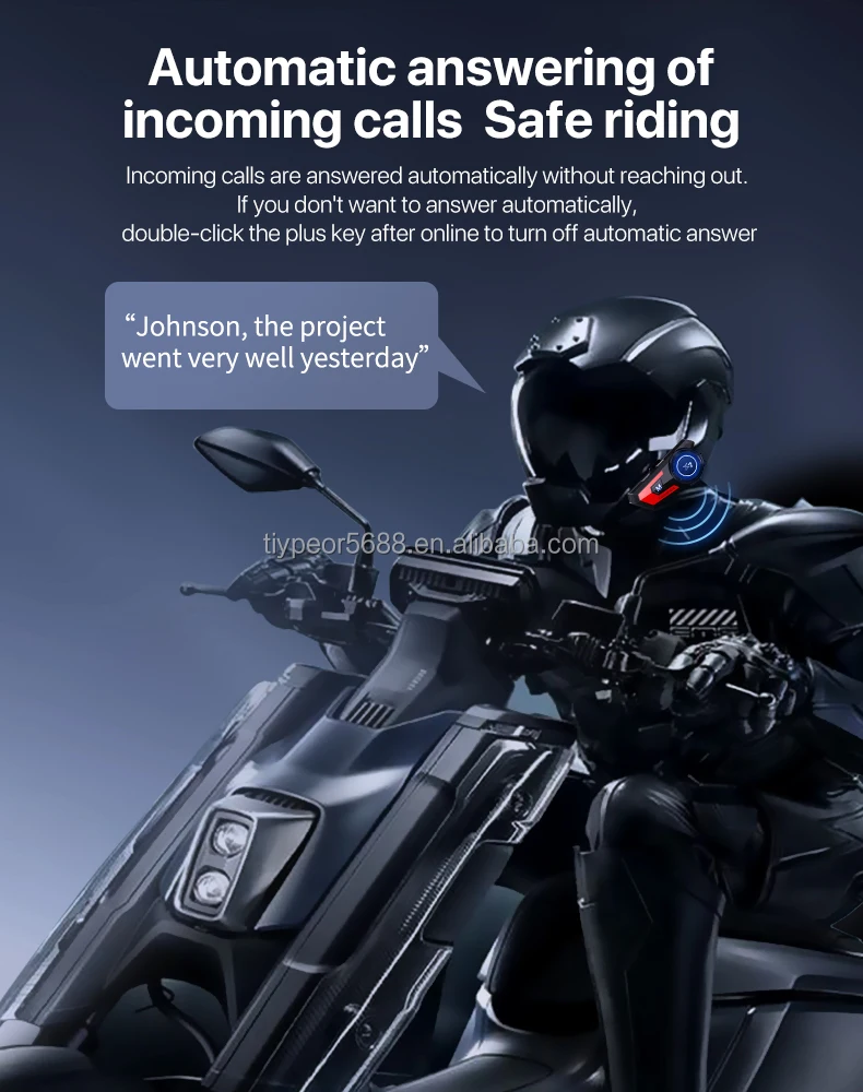 product tiypeor motorbike helmet earphones intercomunicador bluetooth headset for helmet earphone intercom motorcycle intercom-6