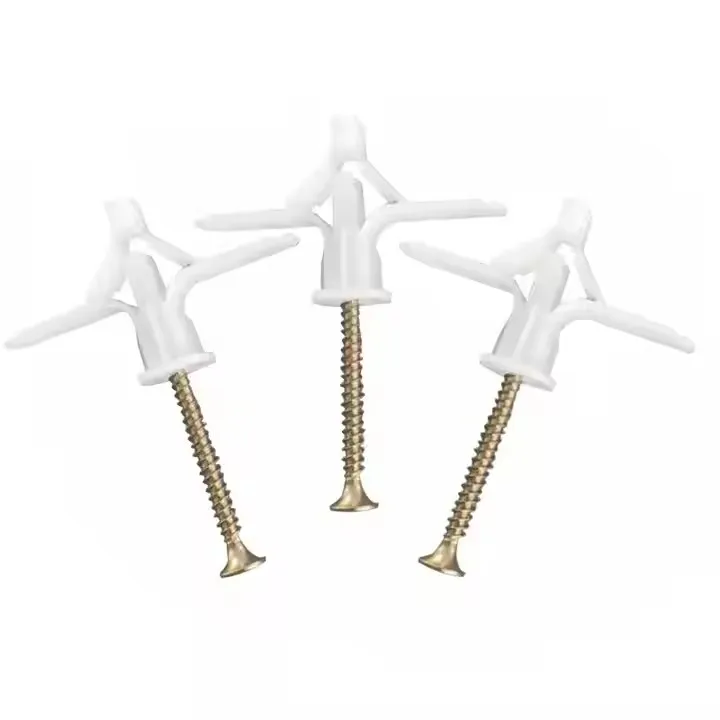 Aircraft Type Plastic Expansion Pipe for Building Construction-Butterfly Plug & Bolt Anchor
