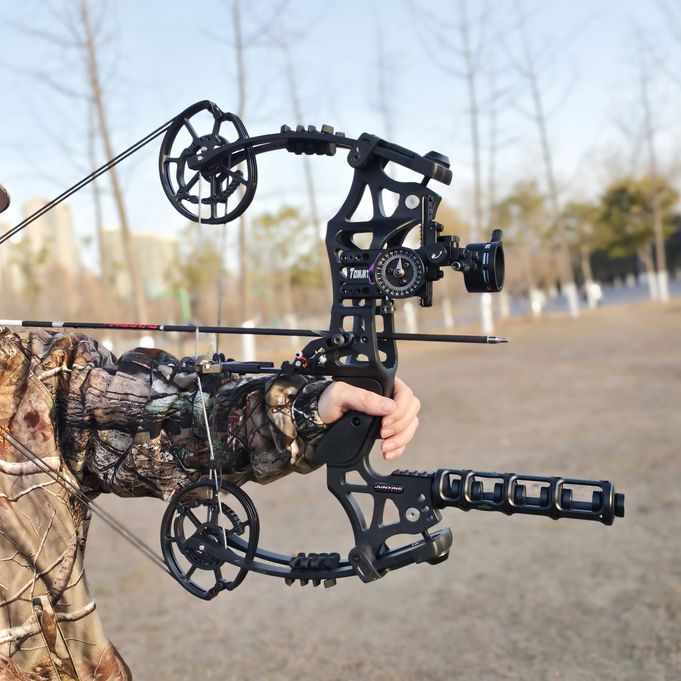 アーチェリー 40-70lbs M109EA コンパウンドボウ ブラック 25-30インチ 