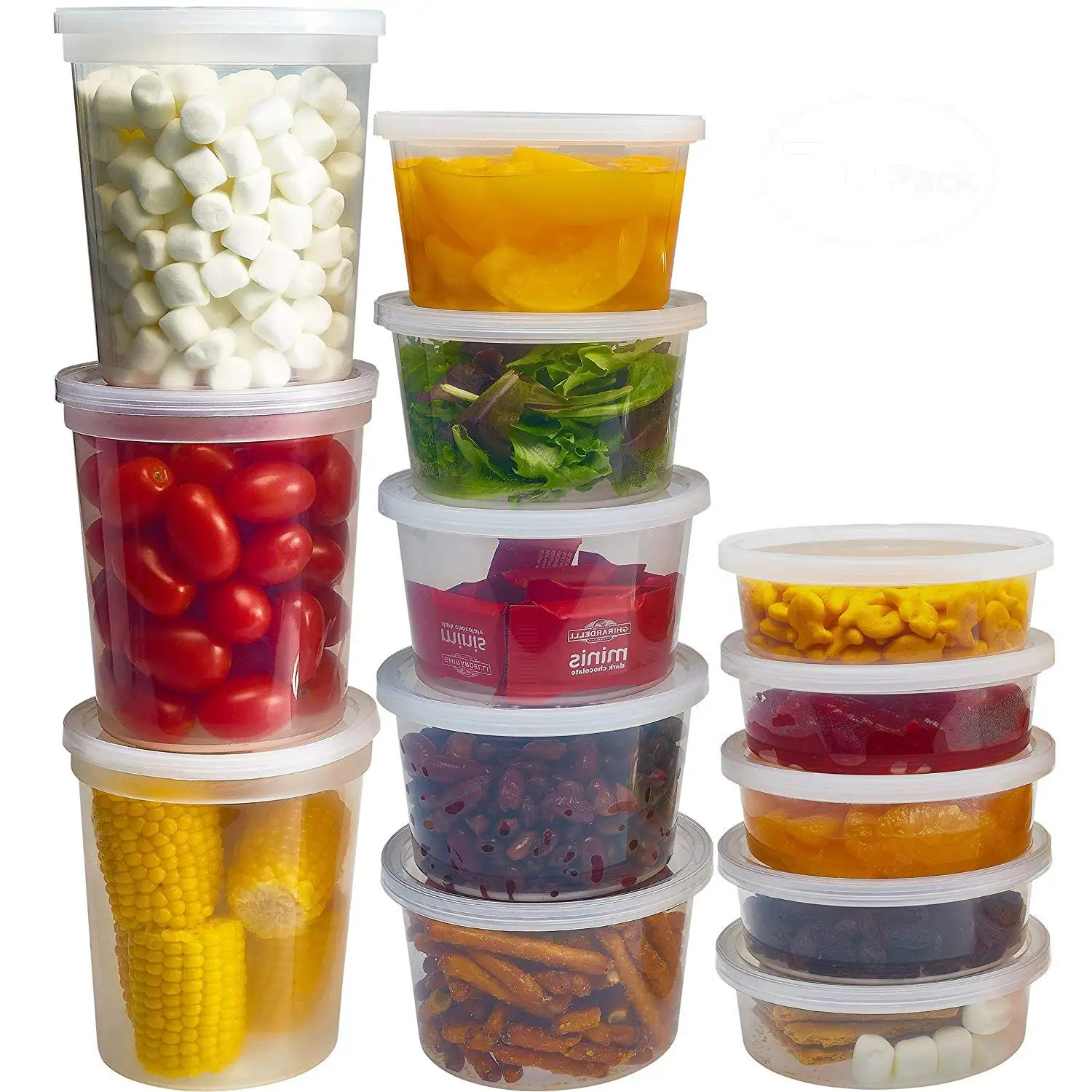 quality 16oz/480ml plastic microwaveable soup container with lid