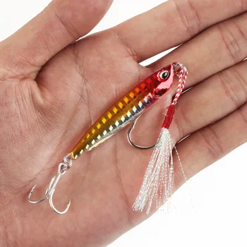 Manufacturer Wholesale Metal Long Lure Bait Duo Jig Double Hooks for Sea Fishing Attracts Bass Mandarin Mackerel Carp for Bottom – Metal Jig – view 5