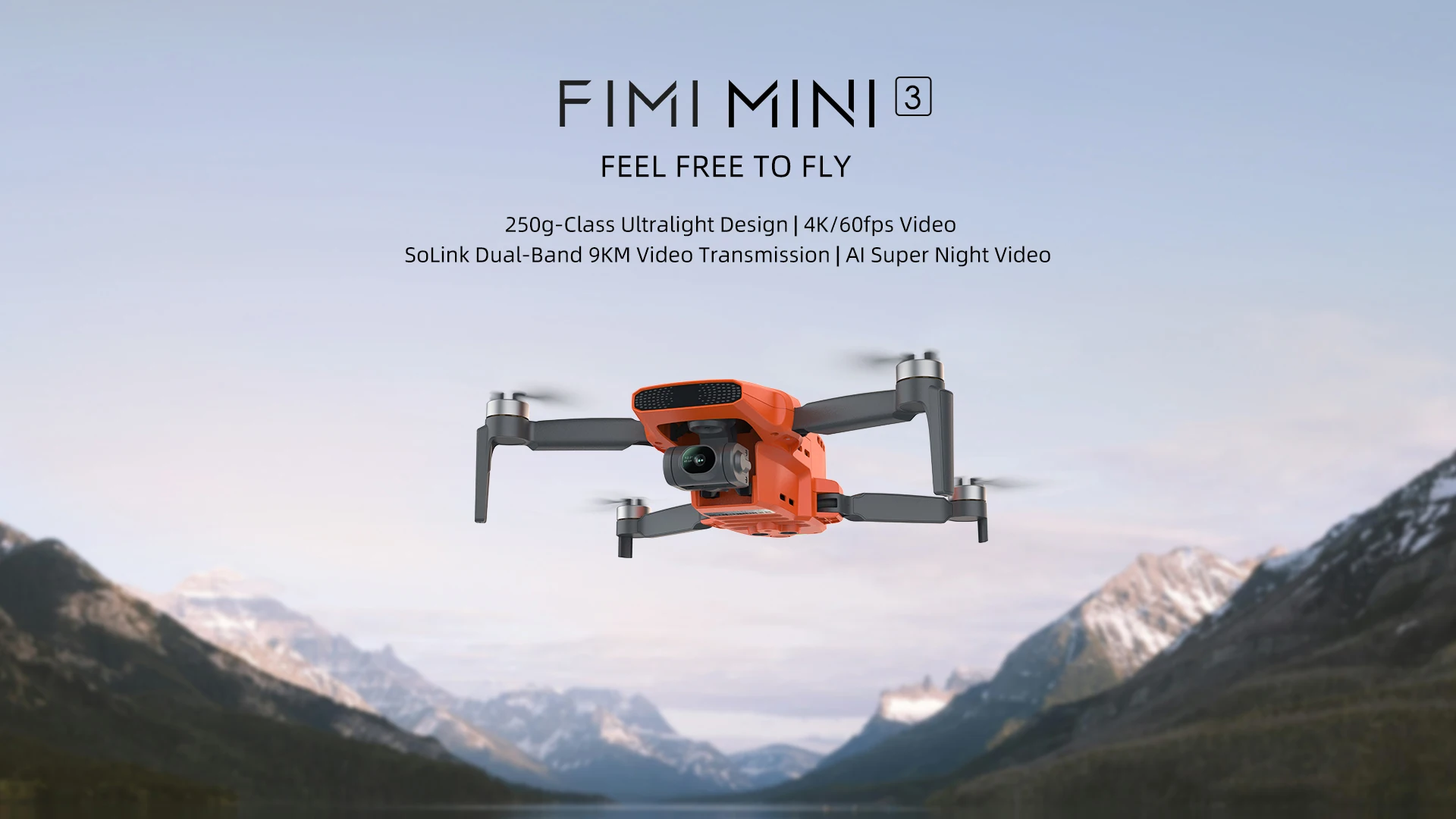 Fimi Mini Dron profesional Cámara 4K Posicionamiento Gps 9km