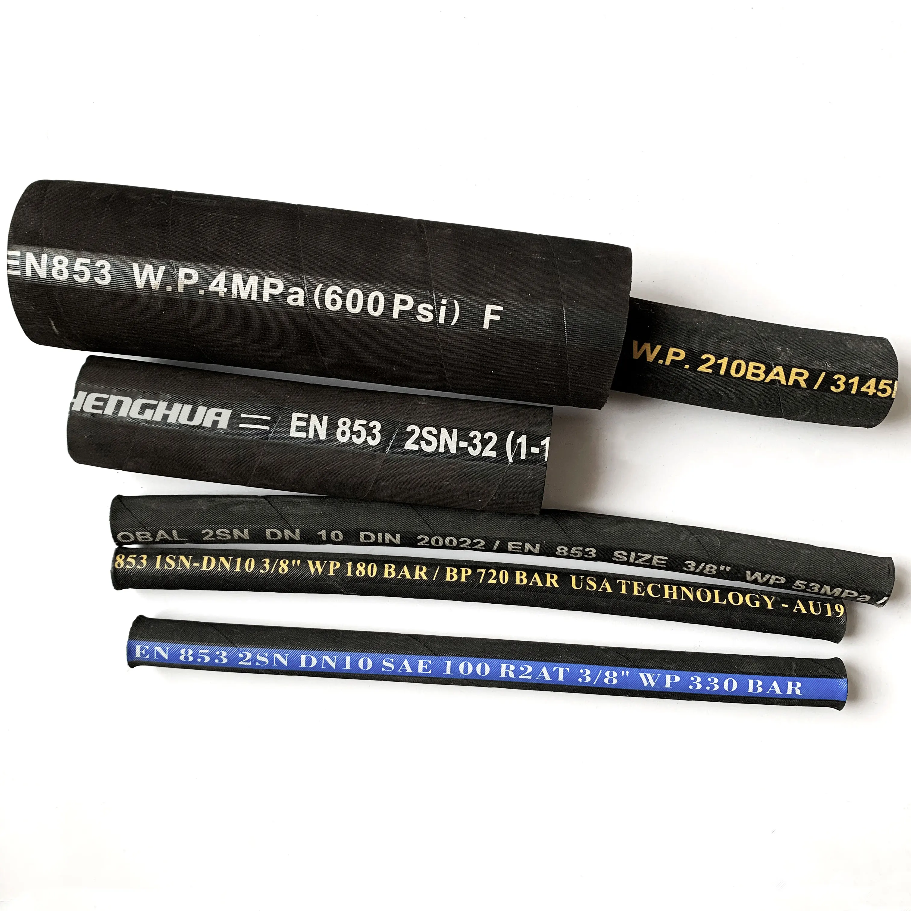 
 Цветной тягач 1,5 дюйма 2,5 дюйма Прочный гибкий прицеп проволочный Плетеный гидравлический шланг высокое давление прайс-лист гибкий трактор  