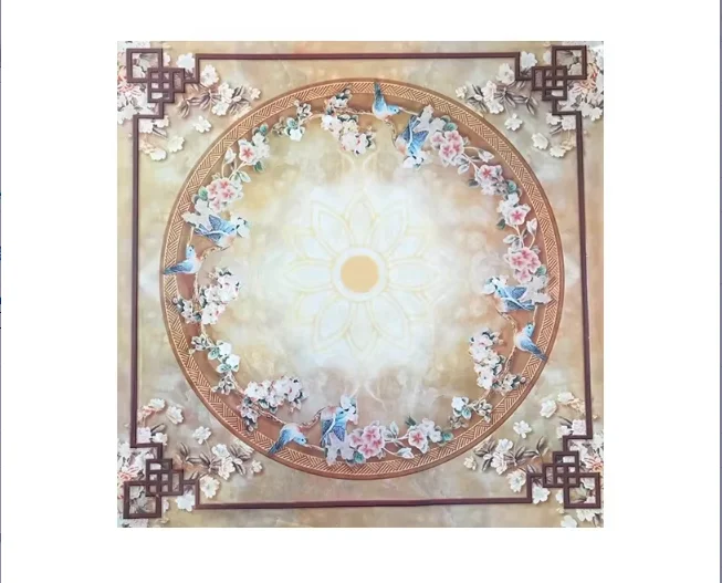 2025 Best Selling Sound Insulation Lightweight Hot Stamping PVC Ceiling PVC Sheet Panel for Ceiling