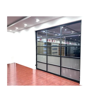 2024 professional garage door manufacture produce high standard frameless aluminum mirror reflective glass garage door