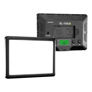 15W SL-150A NiceFoto Super Soft Pad Bi-color 3200-6500K on -camera LED Video Light Panel Light detail image