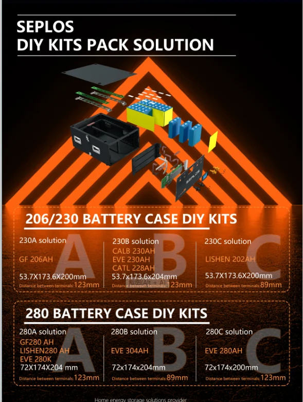 Seplos 48v 280ah Lifepo4 Lithium Phosphate Battery Pack Diy Kits Set