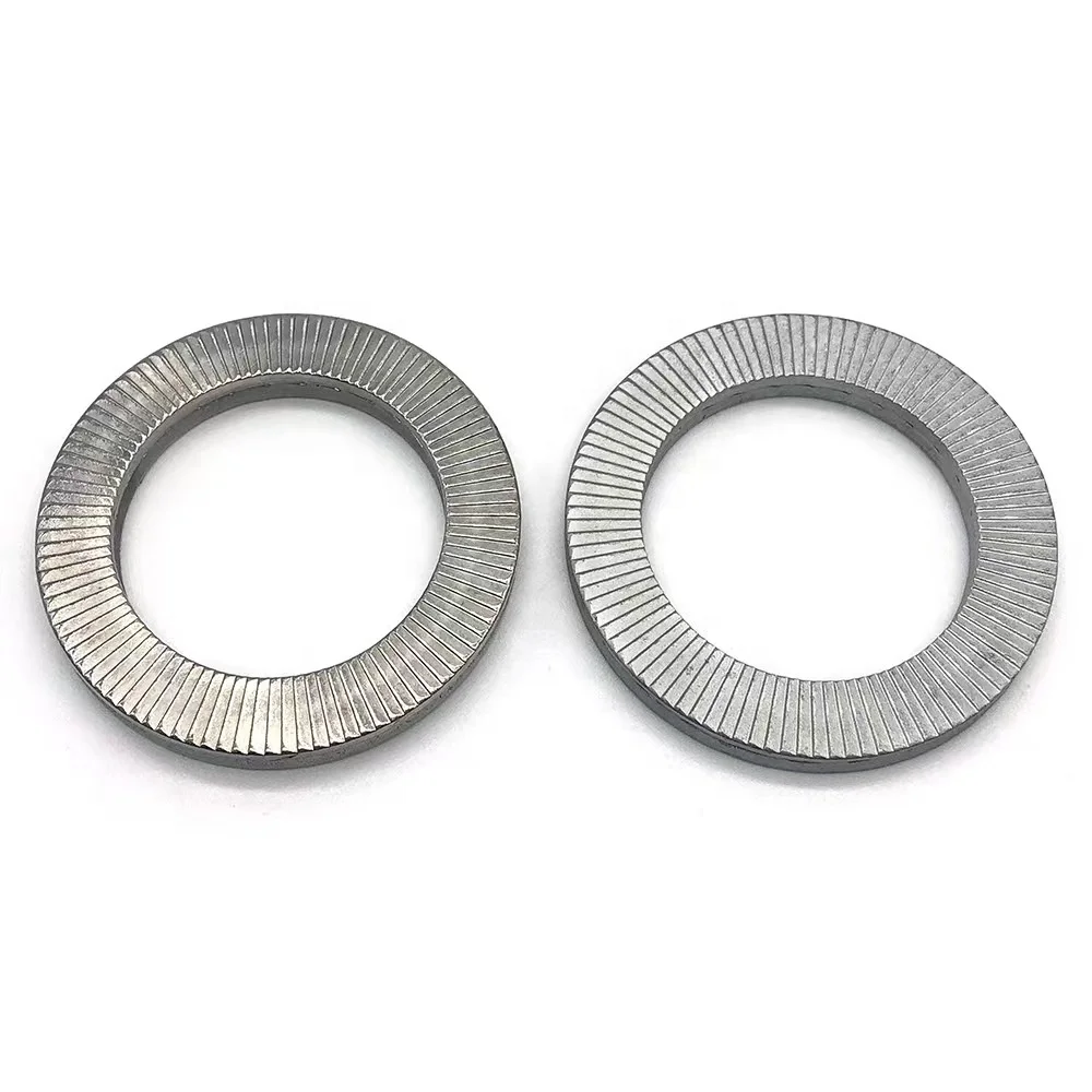 Oem Customized Stamping Gasket Lock Washers Double Knurling High