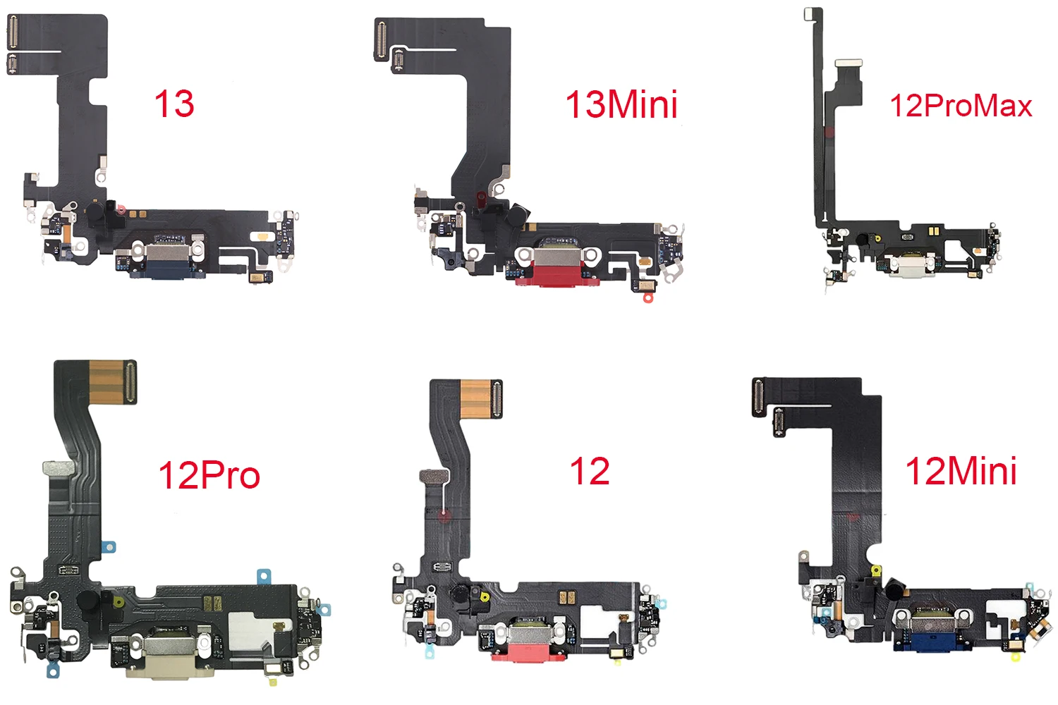 Mobile Phone USB Charging Port Dock Connector Charger Flex Cable For iPhone 6 7 8 11 X Xr Xs Max 12 Mini Pro Max