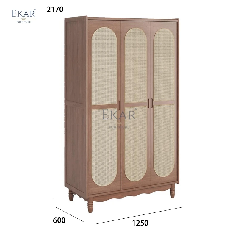 product new design modern cherry wood bedroom furniture wardrobe storage cabinet-67