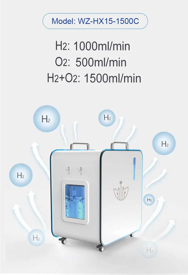 Portable Hydrogen Inhalation Machine with 900ml Hydrogen Gas 600ml Hydrogen Output and 300ml Oxygen Output for Household Use
