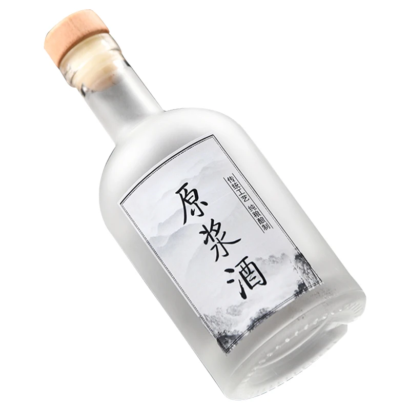 Wholesale 750ml 1000ml 1500ml Wine Bottles Whisky Spirit Vodka Embossed Snowflake Carved Glass Liquor Bottle