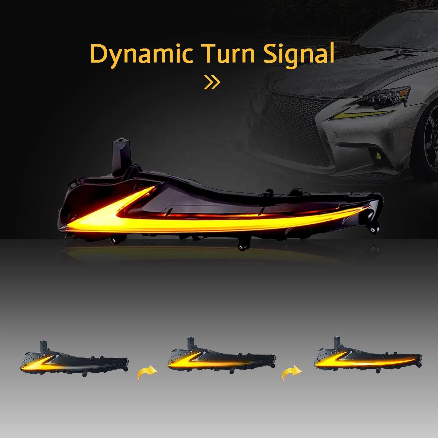 HCMOTIONZ LED RGB DRL Sequential Turn Signal for Lexus IS300/IS250