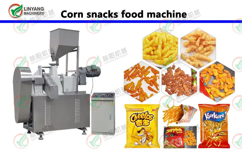 Cheetos Manufacturing Snacks Machine Flaming Hot Cheetos Fried or Baked Cheetos Machines Maker