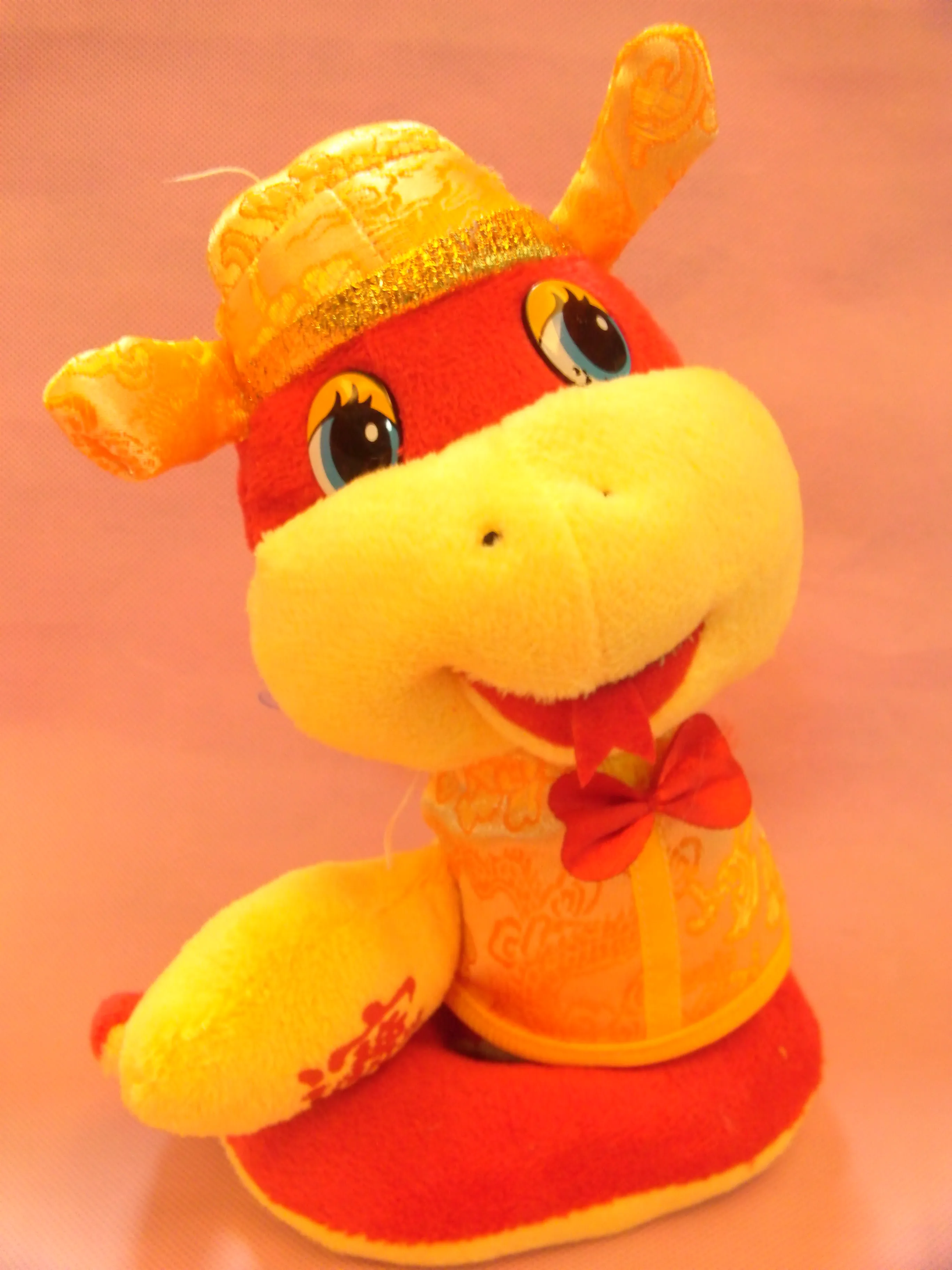 2025 superventas Unisex Año Nuevo chino peluche serpiente bordado poliéster  PP algodón relleno niños aniversario uso