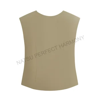 Slim waistcoat with small shoulder pads