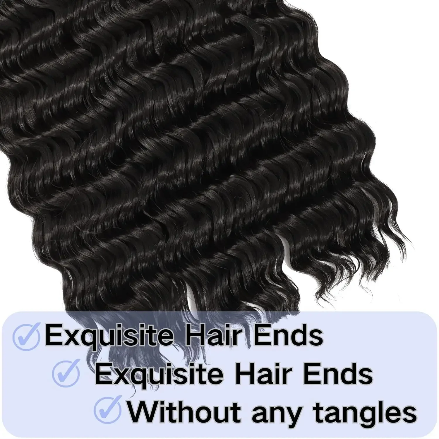 18 Inch Deep Wave Human Braiding Hair 100% Unprocessed Real Human Hair No Weft Curly Bulk for Women #1B_voghion.com