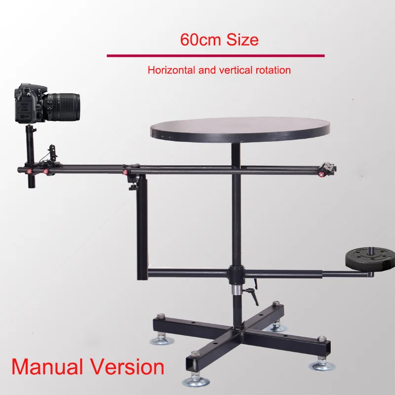 360 Degree 60cm Professional Horizontal Vertical Shooting Turntable ...