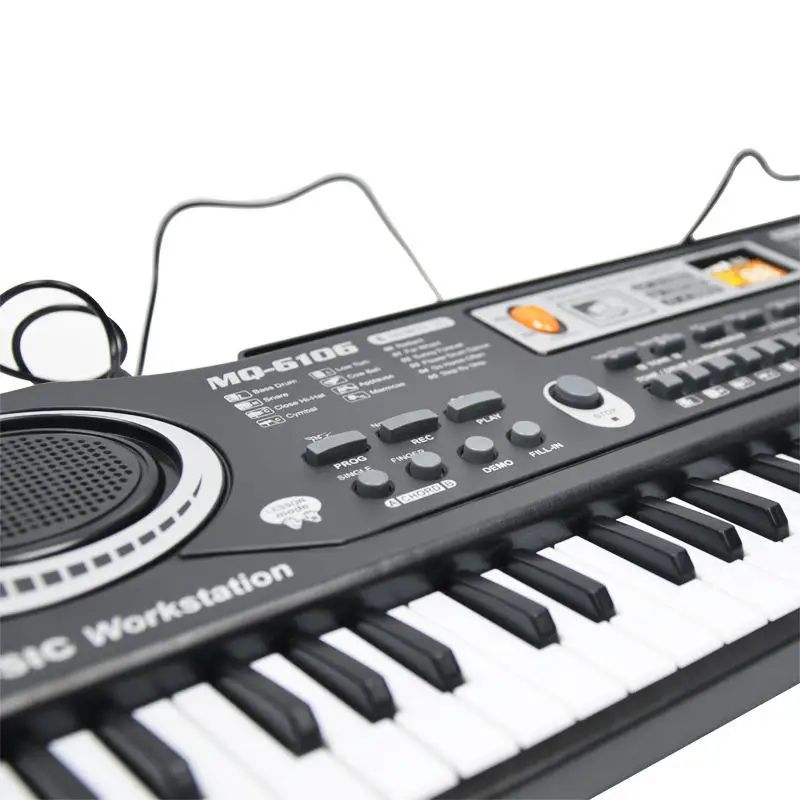 61-клавишная многофункциональная перезаряжаемая клавиатура пианино игрушка оптом музыкальный инструмент Детские для