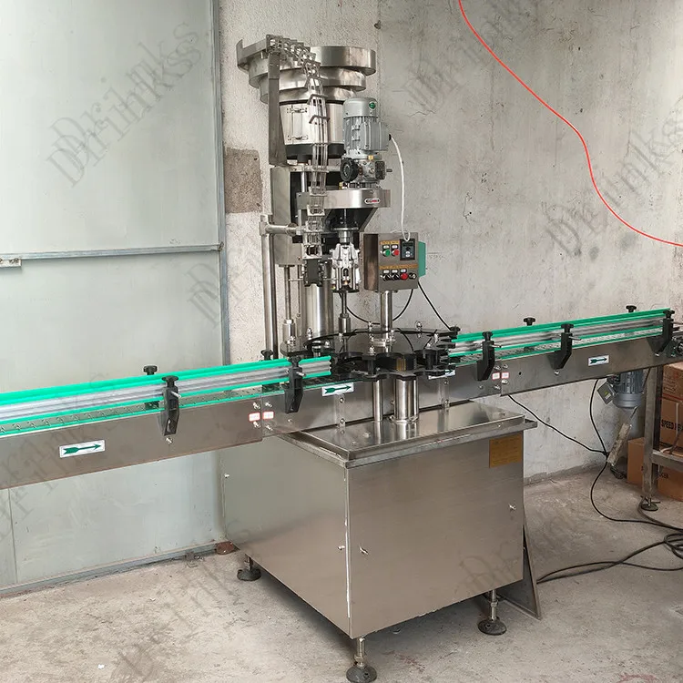 Automatic Single Head Capping Machine for Ropp Cap Glass Bottles - Easy ...