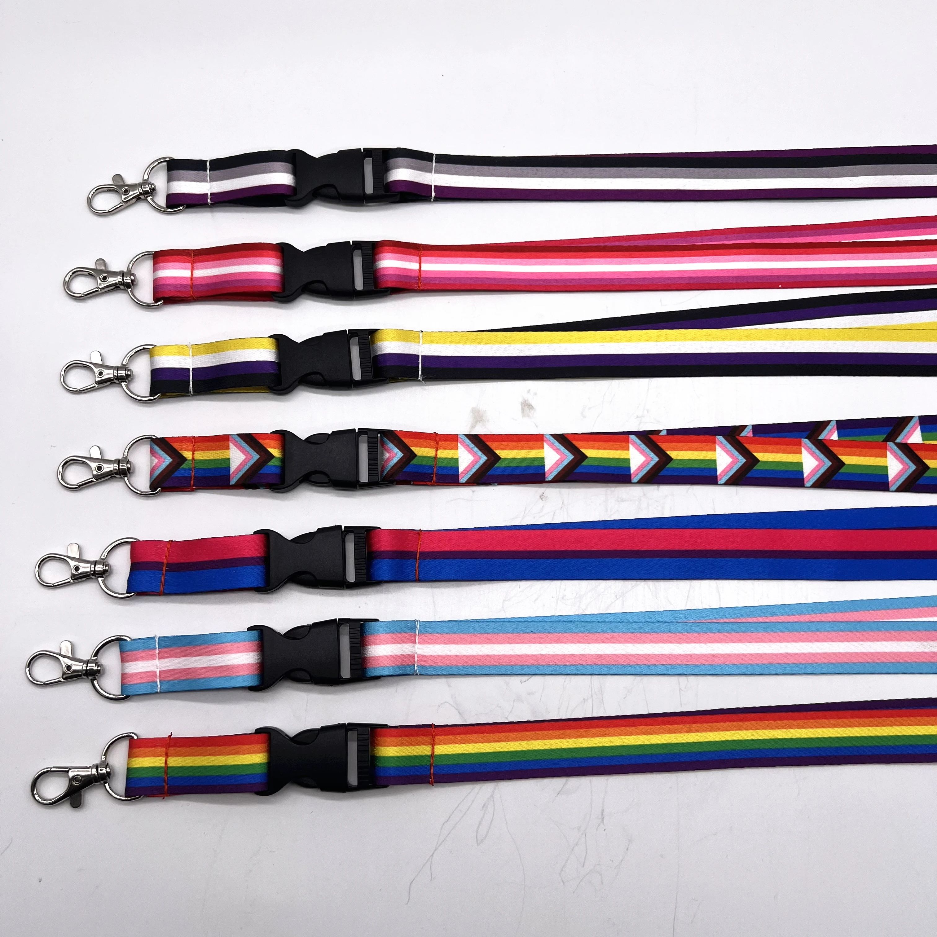 LUTER Portachiavi Arcobaleno A Mattoncini – 2 Pezzi In Acciaio Inox Colorato – Portachiavi Gay E Lesbiche Per Coppie E Amici