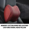 Almohada cervical roja