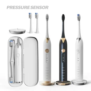 PRESSURE SENSOR and TOUCH CONTROL Travel Rechargeable Electric Toothbrushes Sonic Toothbrush