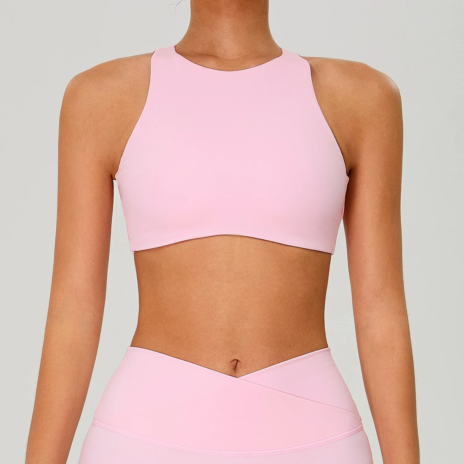 Seamless Breathable Yoga Sports Bra High Support Crisscross Straps Shockproof Quick-Dryi preview