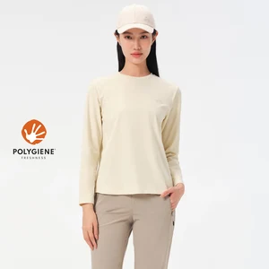 PELLIOT Quick-drying T-shirt Women's Outdoor Antibacterial Anti-wrinkle Breathable Long T-shirt Skin-friendly Sports Top