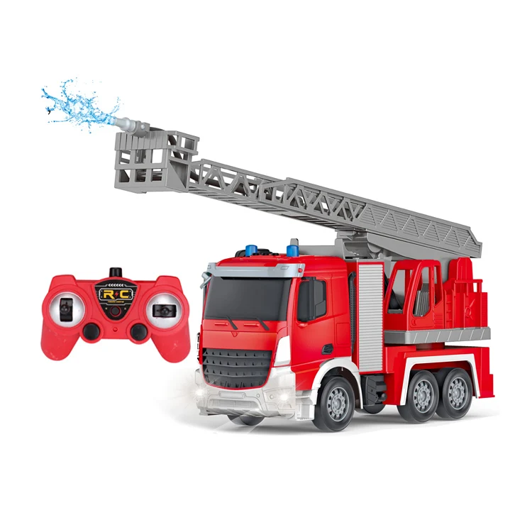 remote control fire truck that sprays water