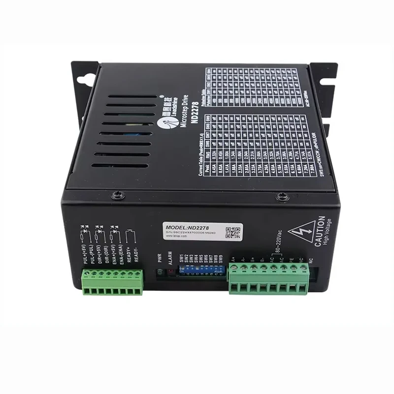 TEBAK ND2278 Motor Driver 80-220VAC 7.8A Micro-Step Drive CNC Router Adapted to NEMA 34 NEMA 23 2-Phase Stepper Motor