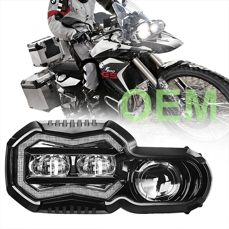 Bmw F800gs 7 Inch Led Angel Eye Motorcycle Headlight - Oem | Wholesale