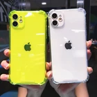 Phone For Iphone High Quality Blue Neon Design Fluorescent Color Phone Case For Iphone 11 12 13
